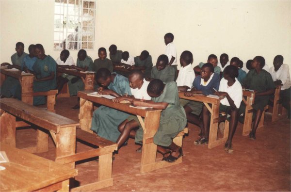 Children in class 8 at Alara School